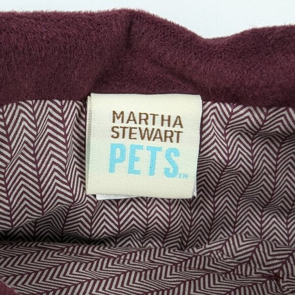 Martha Stewart Pets Burgundy Dog Overcoat/Cloak Medium - Picture 3 of 8